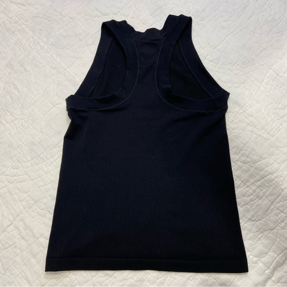 Athleta Ribbed High Neck Razor Back Workout Tank Top size Small - Picture 4 of 6